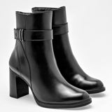 Bota caña corta para mujer marca Flexi Negro cod. 128574