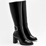 Bota caña larga para mujer marca Flexi Negro cod. 128576