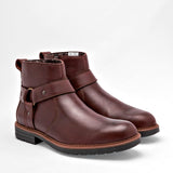 Bota de piel para hombre marca Flexi Café cod. 128589