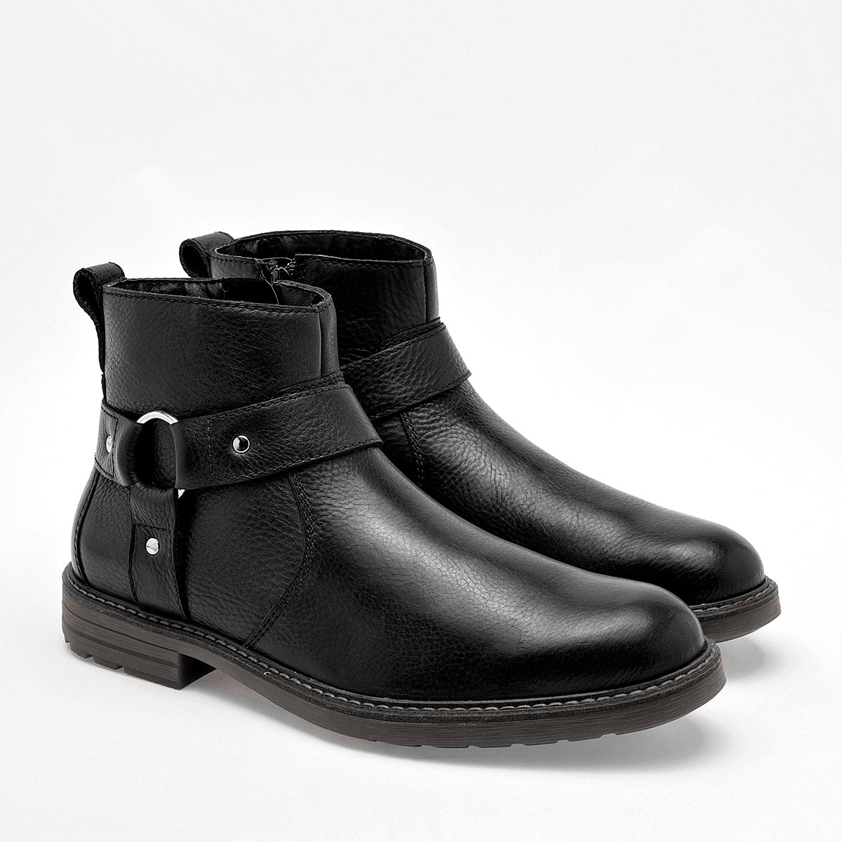 Bota de piel para hombre marca Flexi Negro cod. 128590