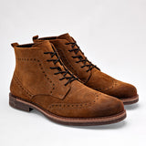 Bota de piel para hombre marca Flexi Camel cod. 128597