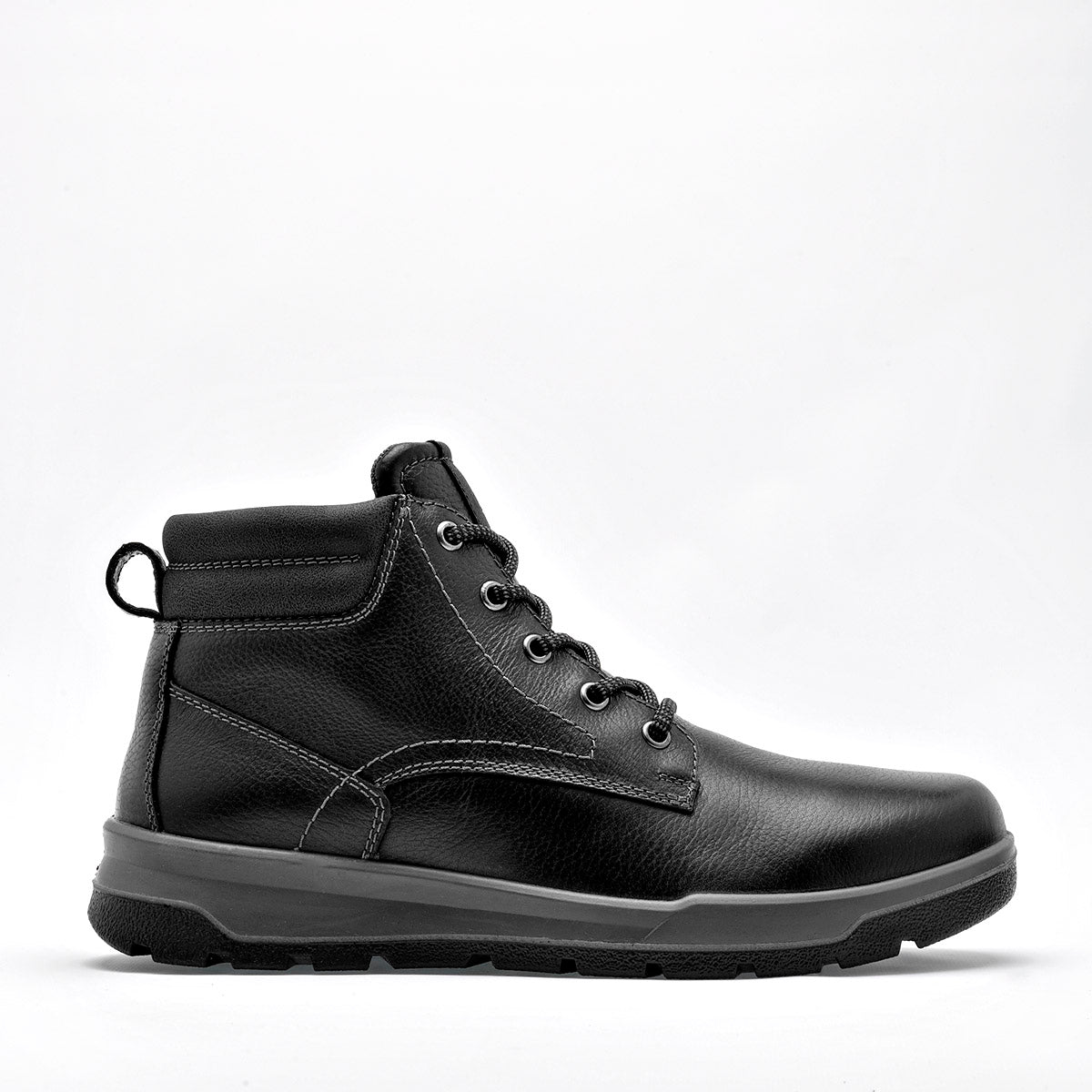 Bota de piel para hombre marca Flexi Negro cod. 128603