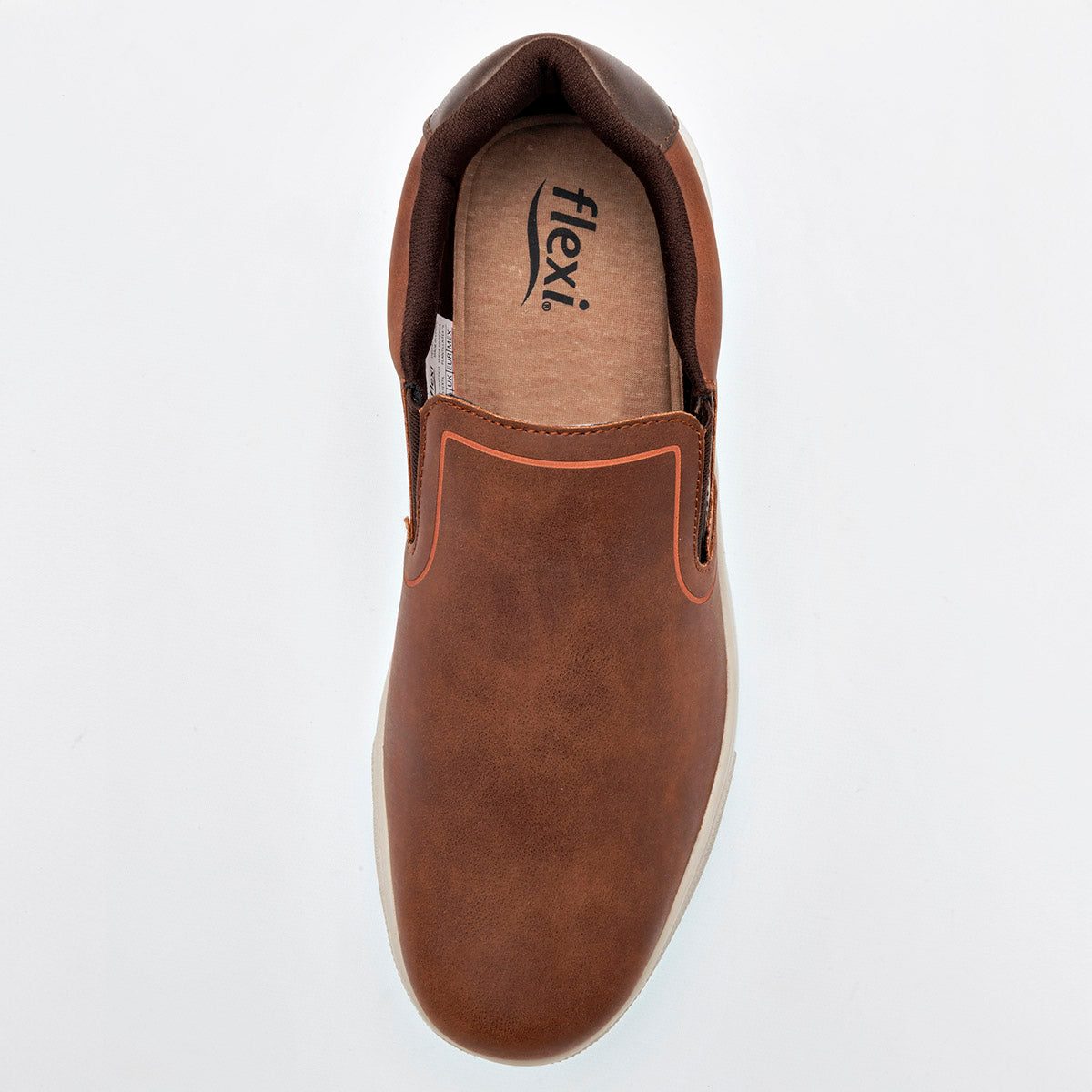 Zapato casual para hombre marca Flexi Camel cod. 128606