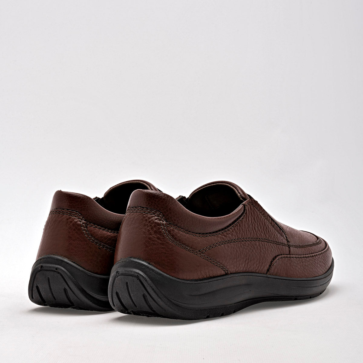 Slip on piel para hombre marca Flexi Café cod. 128611