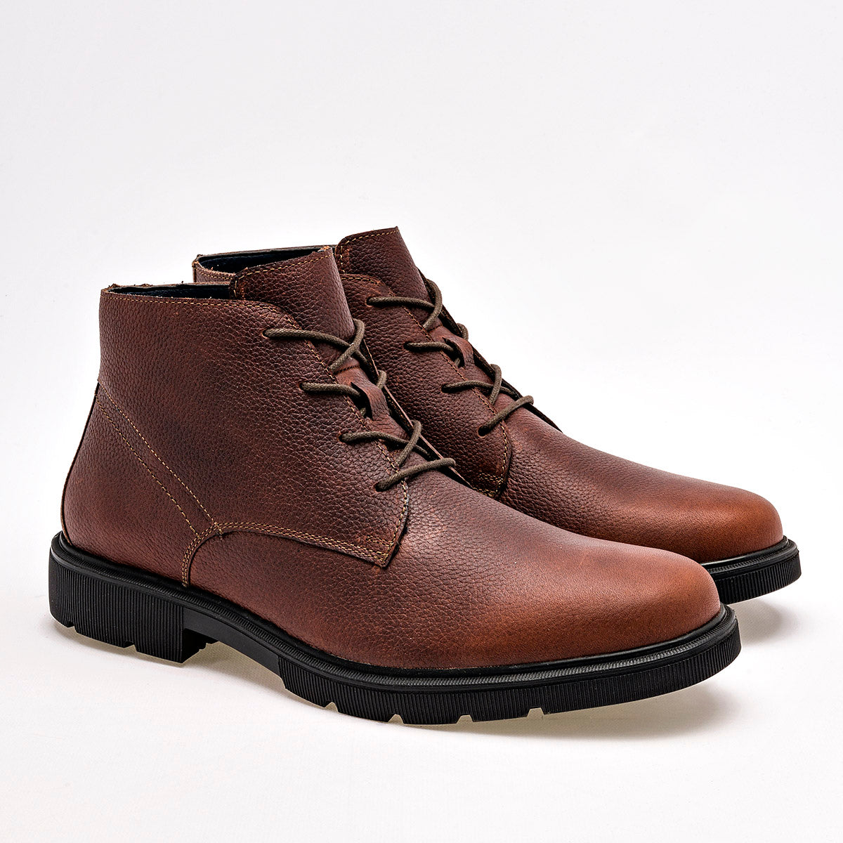 Bota de piel para hombre marca Flexi Café cod. 128616