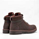 Bota de piel para hombre marca Flexi Café cod. 128618