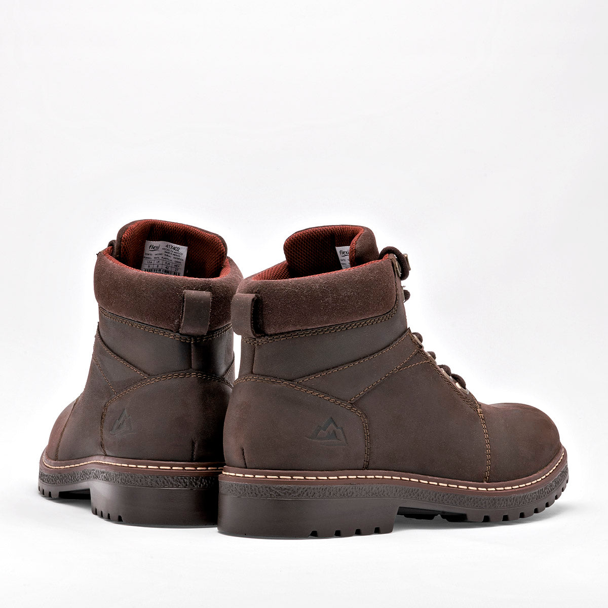 Bota de piel para hombre marca Flexi Café cod. 128618