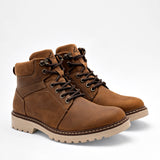 Bota de piel para hombre marca Flexi Camel cod. 128619