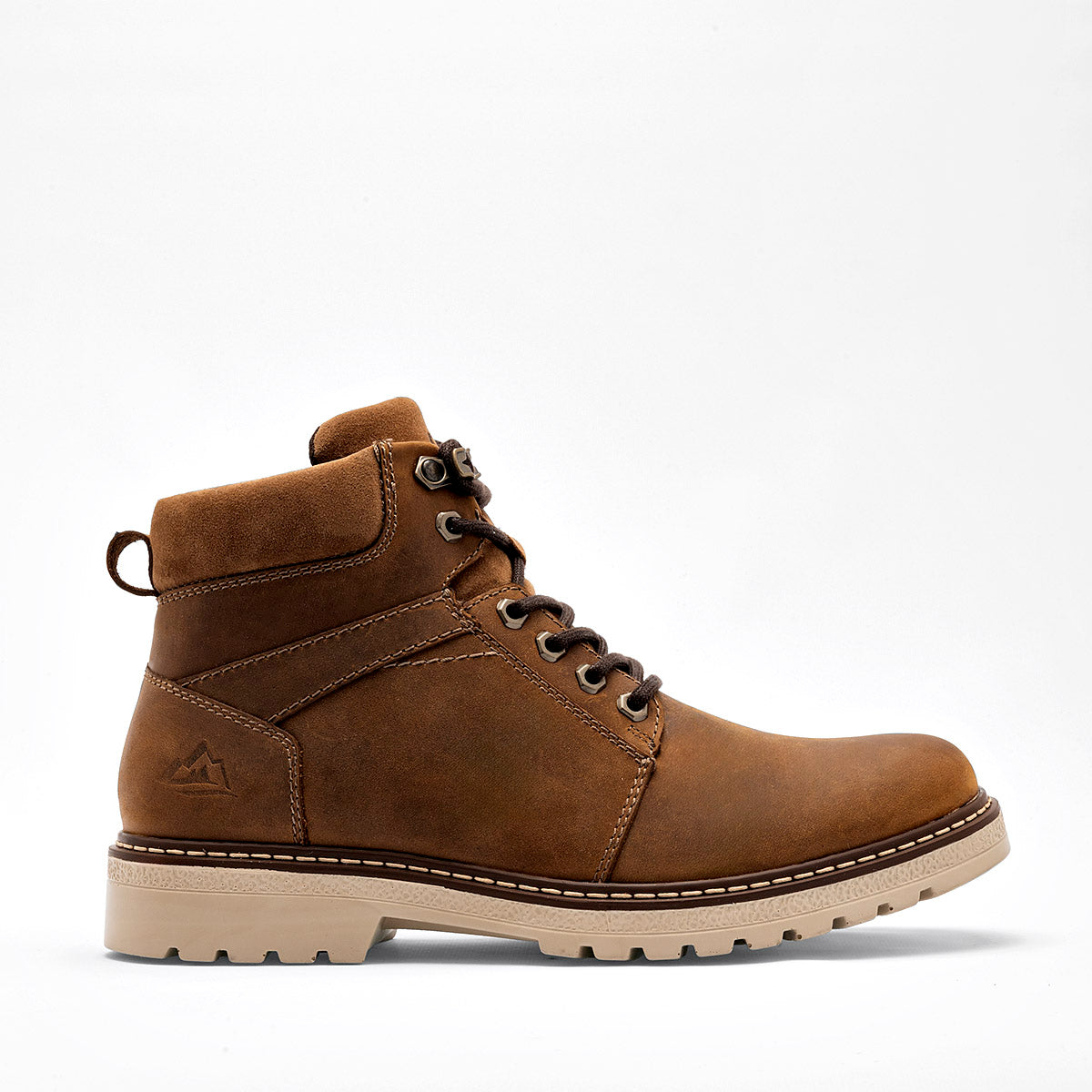 Bota de piel para hombre marca Flexi Camel cod. 128619