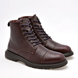 Bota de piel para hombre marca Flexi Café cod. 128631