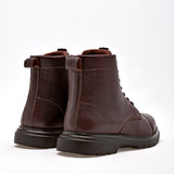 Bota de piel para hombre marca Flexi Café cod. 128631