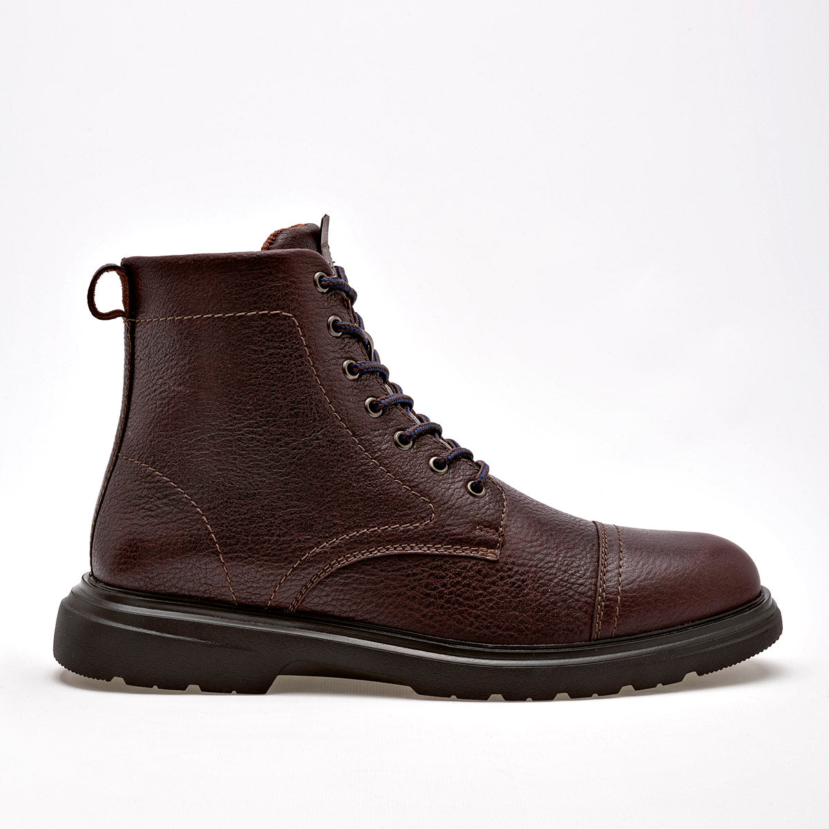 Bota de piel para hombre marca Flexi Café cod. 128631