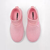 Tenis slip on para niña marca Moramora Rosa cod. 128755