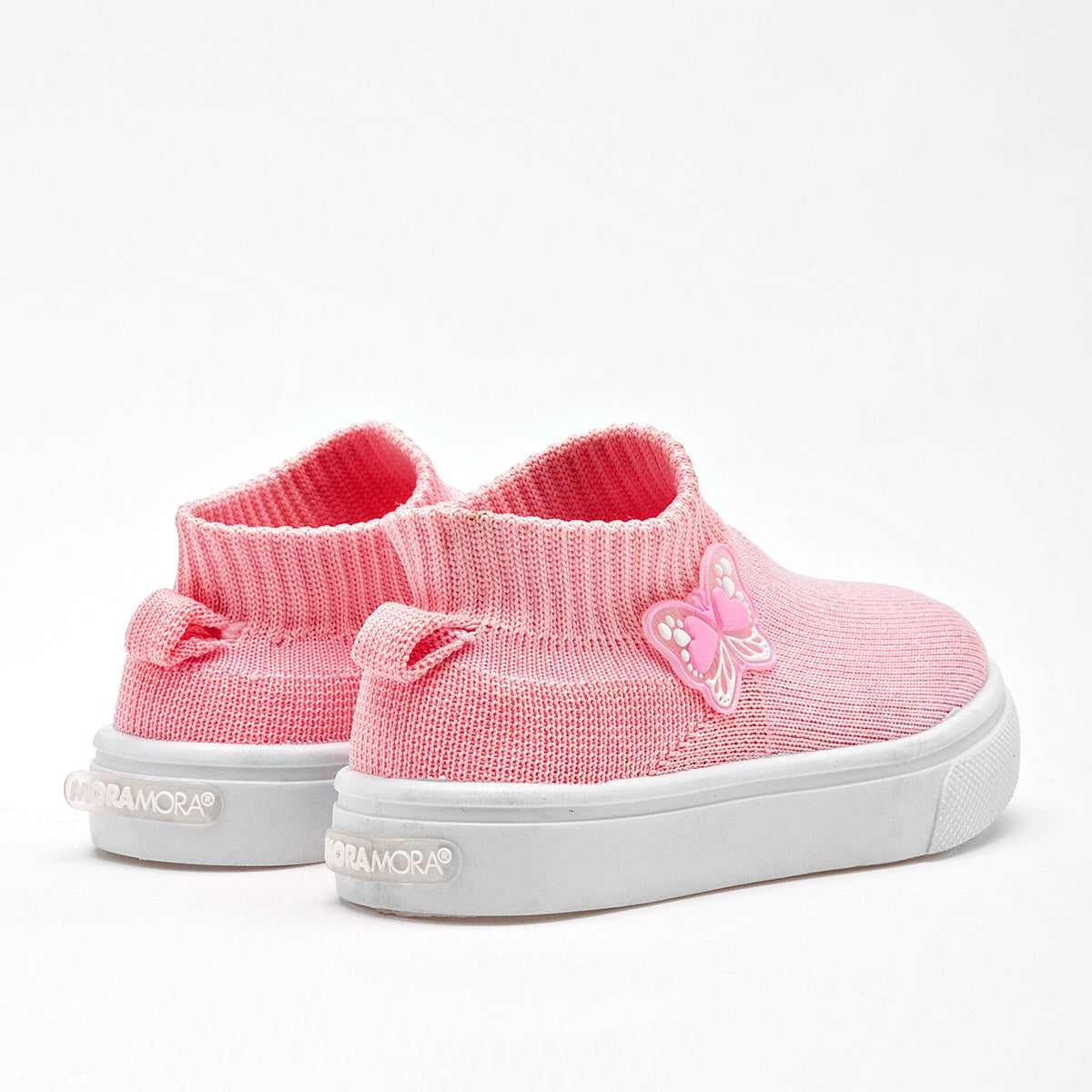 Tenis slip on para niña marca Moramora Rosa cod. 128755