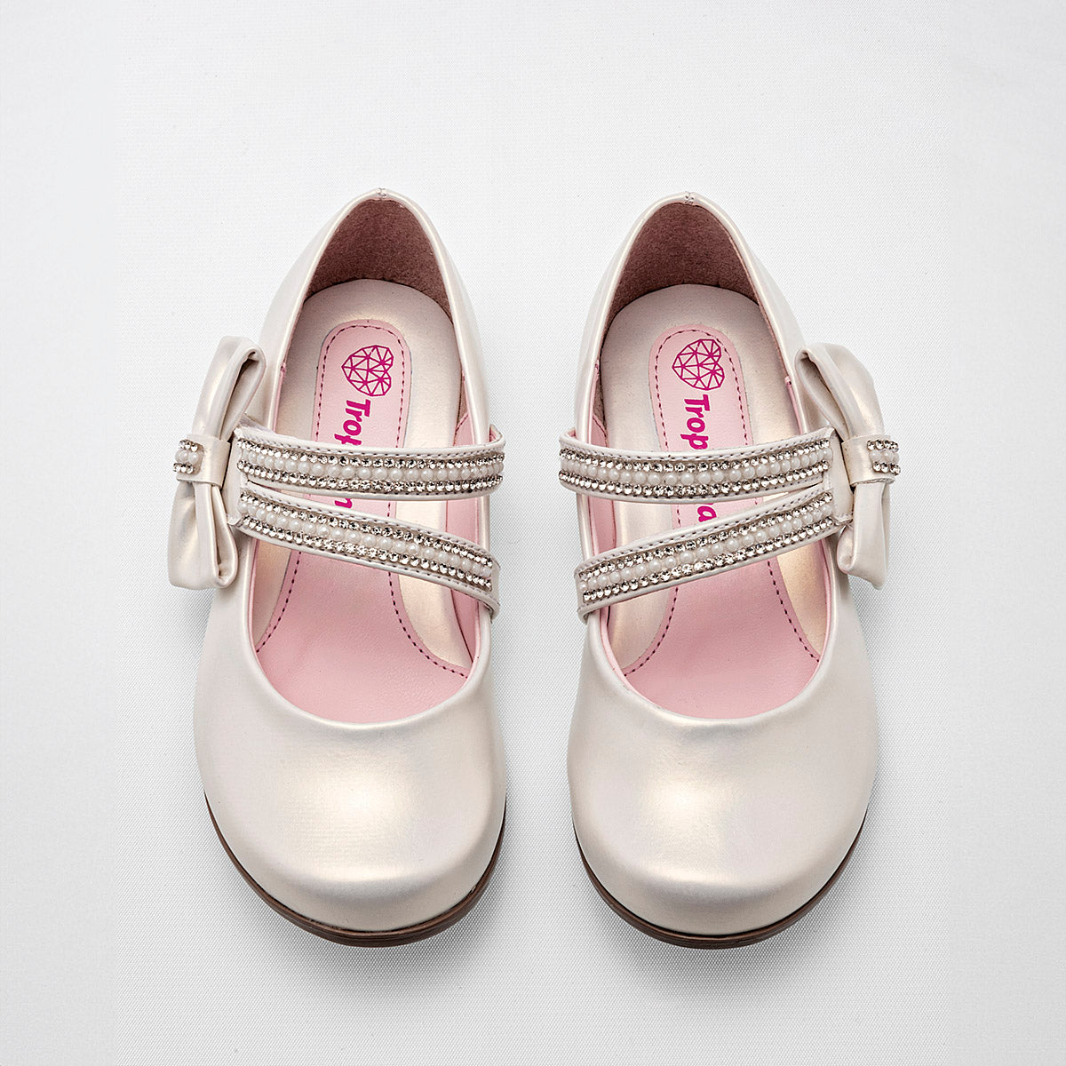 Zapato para graduación para niña marca Tropicana Blanco cod. 128776