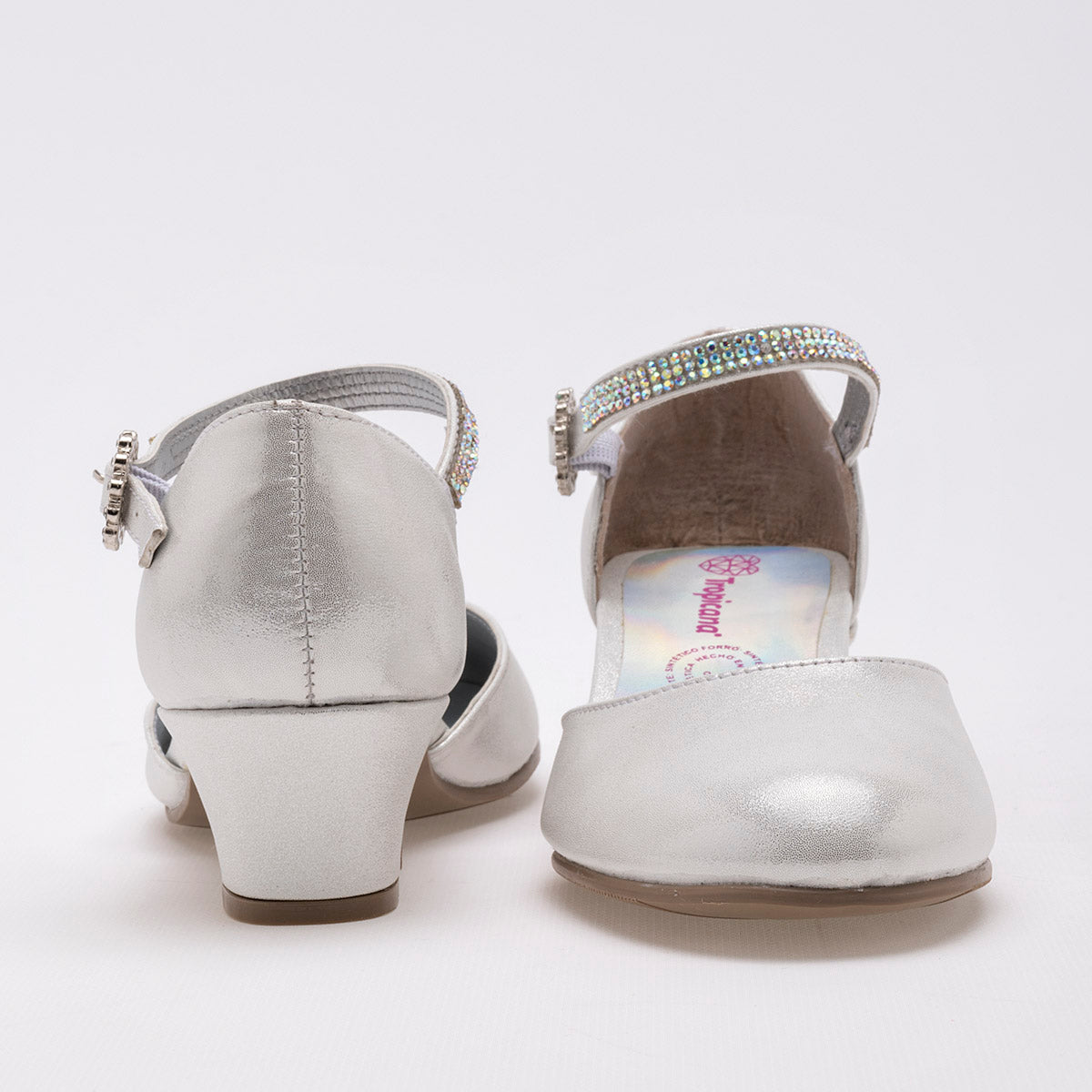 Zapato para graduación para niña marca Tropicana Plata cod. 128784