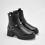 Bota caña corta para niña marca Yuyin Negro cod. 128793