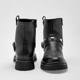 Bota caña corta para niña marca Yuyin Negro cod. 128793