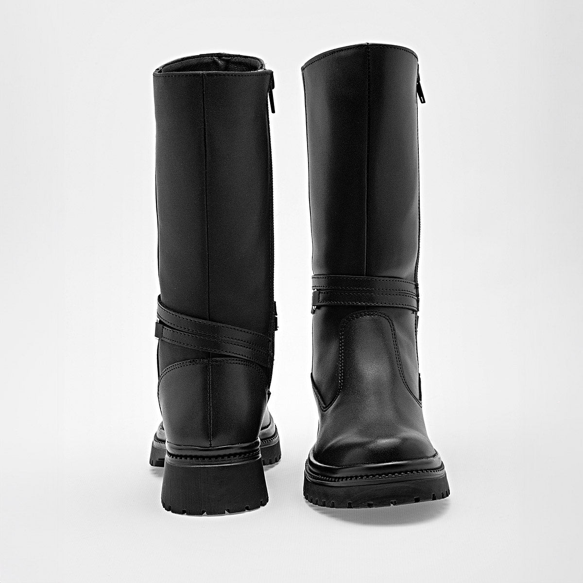 Bota caña larga para niña marca Yuyin Negro cod. 128795