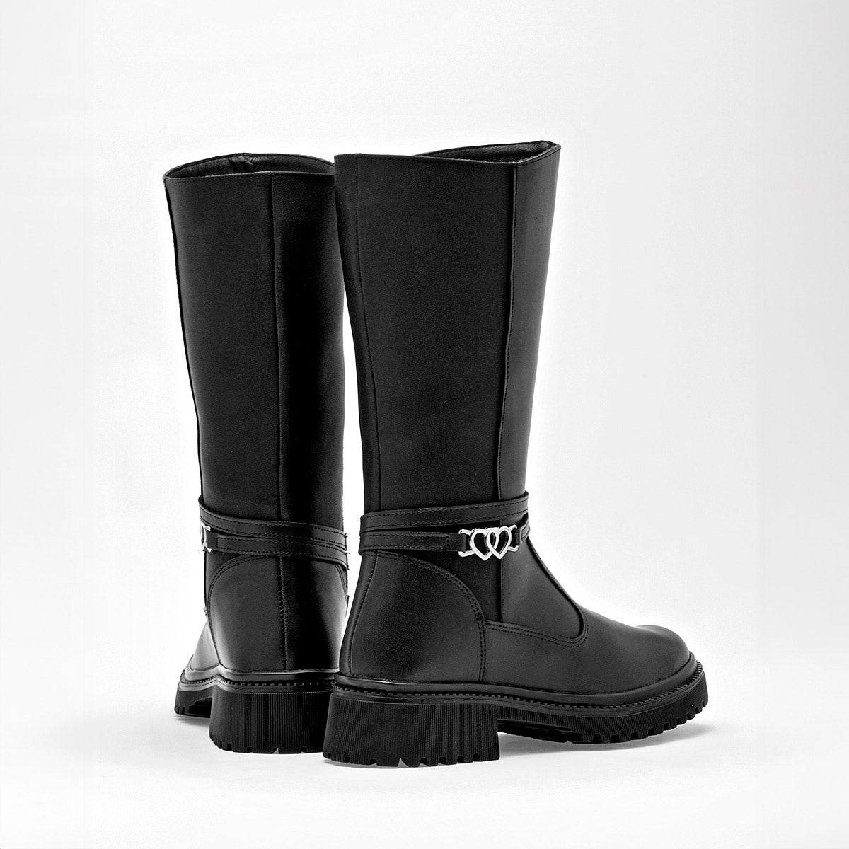 Bota caña larga para niña marca Yuyin Negro cod. 128795