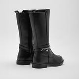 Bota caña larga para niña marca Yuyin Negro cod. 128797