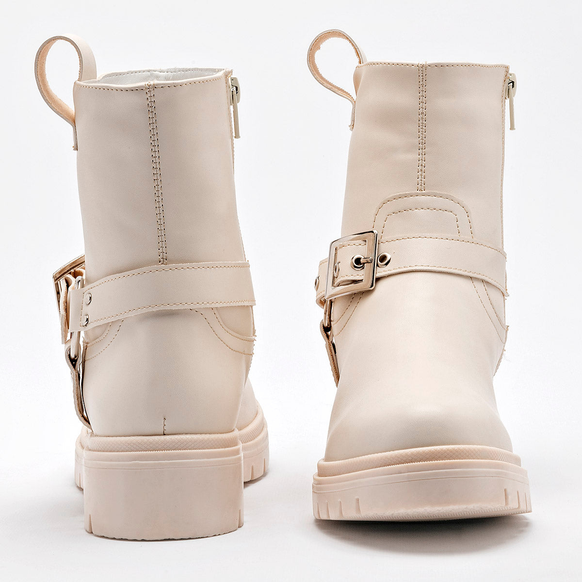 Bota caña corta para mujer marca Been Class Beige cod. 128830