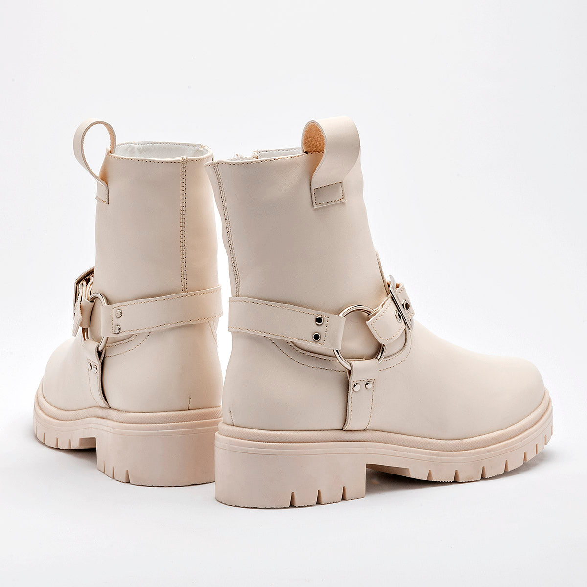 Bota caña corta para mujer marca Been Class Beige cod. 128830