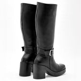 Bota caña larga para mujer marca Catalina Negro cod. 128849