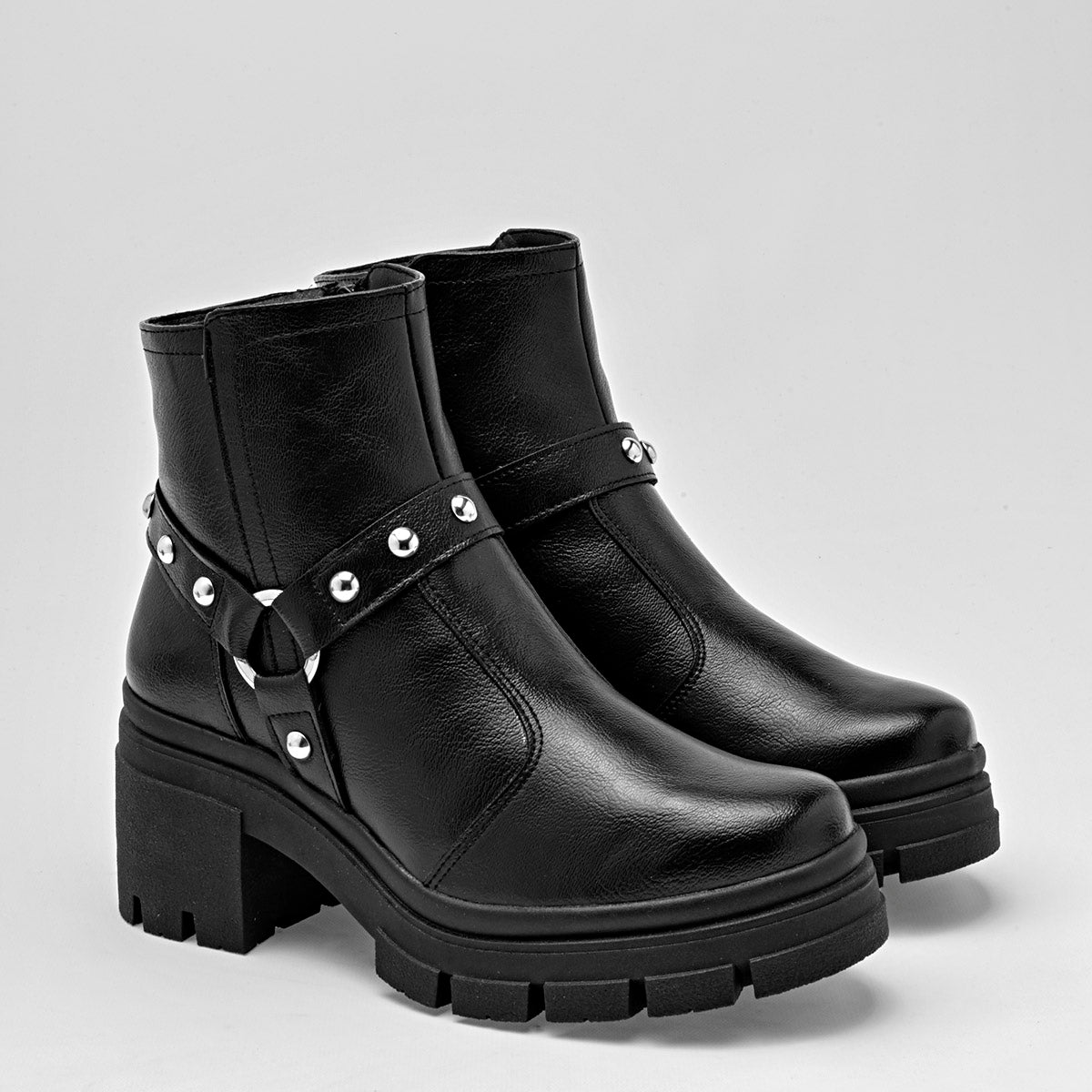 Bota caña corta para mujer marca Green Love Negro cod. 128882