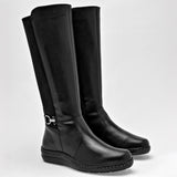 Bota caña larga para mujer marca Green Love Negro cod. 128884