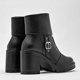 Bota caña corta para mujer marca Green Love Negro cod. 128887