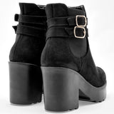 Bota caña corta para mujer marca Kandy Live Negro cod. 128897