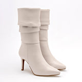 Bota caña larga para mujer marca Lady Paulina Beige cod. 128908