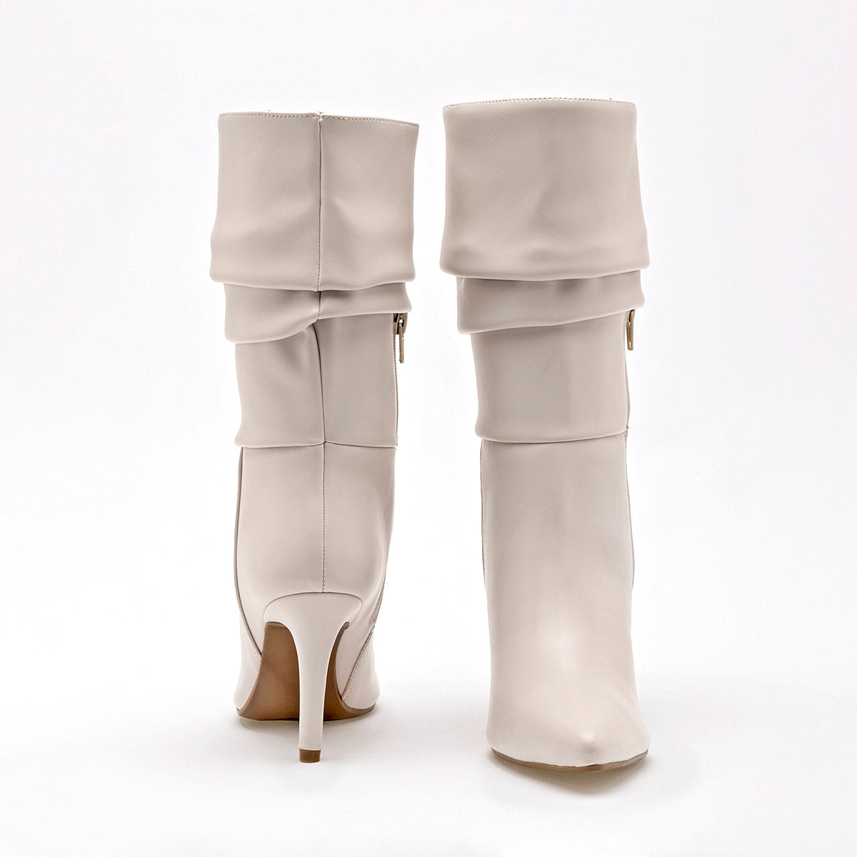 Bota caña larga para mujer marca Lady Paulina Beige cod. 128908