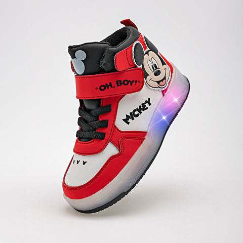 Tenis urbano Mickey Mouse con luces Tropicana para niño preescolar