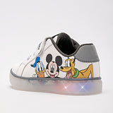 Tenis Mickey Mouse con luces  para Niño licencias Tropicana Blanco cod. 128925