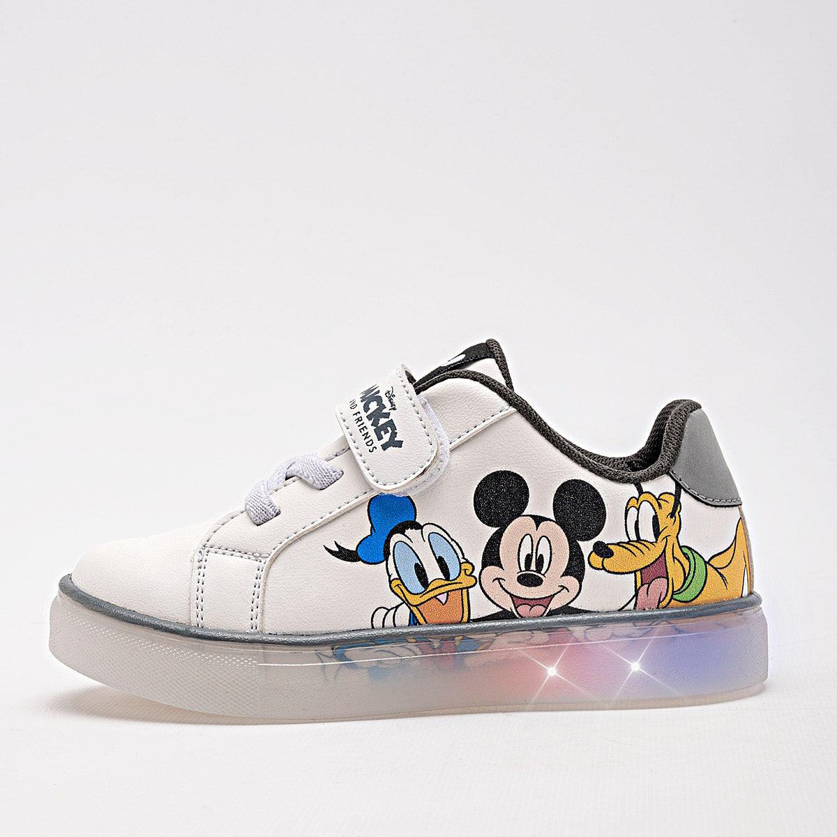 Tenis Mickey Mouse con luces  para Niño licencias Tropicana Blanco cod. 128925