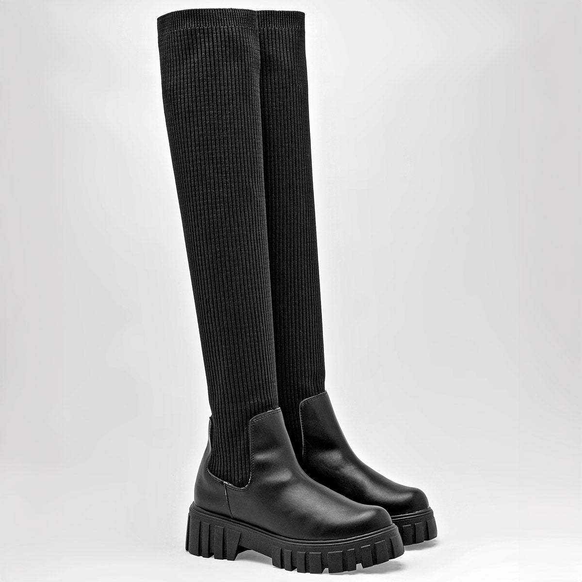 Bota caña larga para mujer marca Mimar Negro cod. 128943