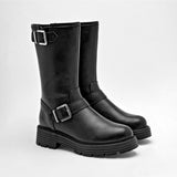 Bota caña corta para mujer marca Moramora Negro cod. 128949