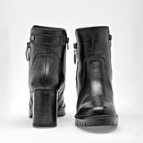 Bota caña corta para mujer marca Moramora Negro cod. 128952