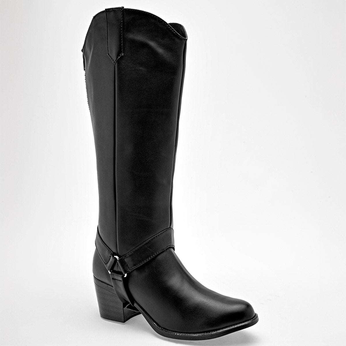 Bota caña corta para mujer marca Moramora Negro cod. 128953