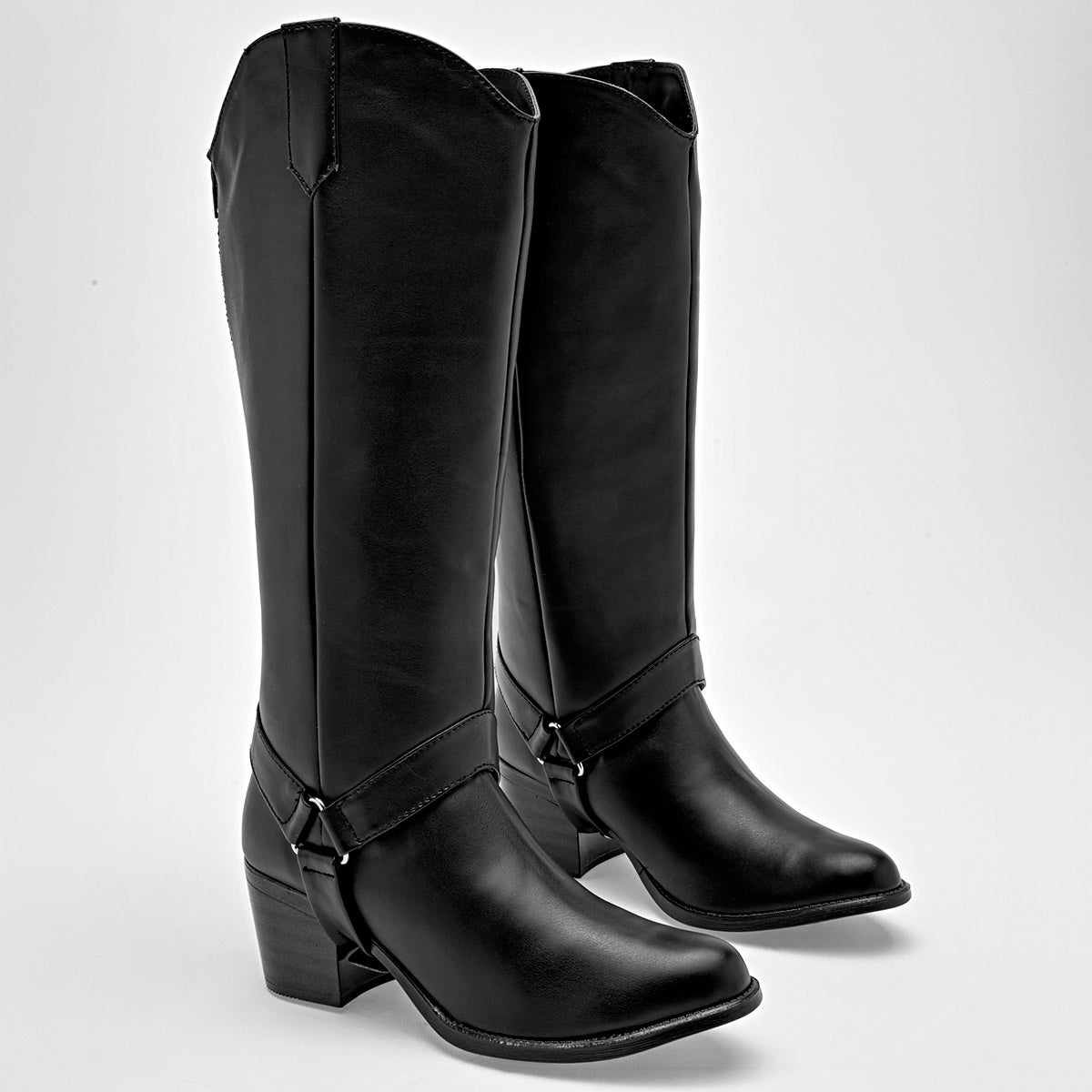 Bota caña corta para mujer marca Moramora Negro cod. 128953