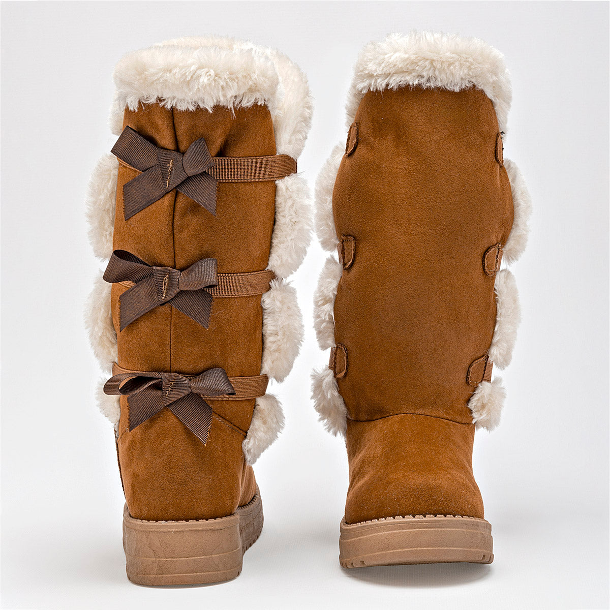 Bota caña corta para Niña Rojo Cereza