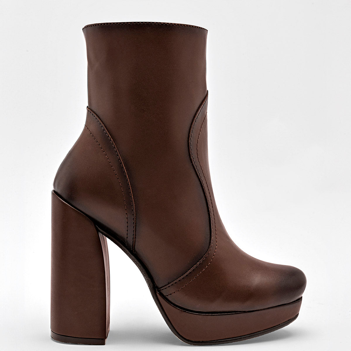 Bota caña corta para mujer marca Seducta Café cod. 128979