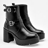 Bota caña corta para mujer marca Taguesi Negro cod. 128991