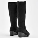 Bota caña larga para mujer marca Valeria Star Negro cod. 129000