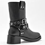 Bota caña corta para mujer marca Via Victoria Negro cod. 129007