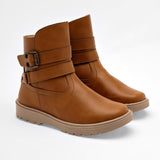 Bota caña corta para joven mujer marca Yondeer Camel cod. 129010