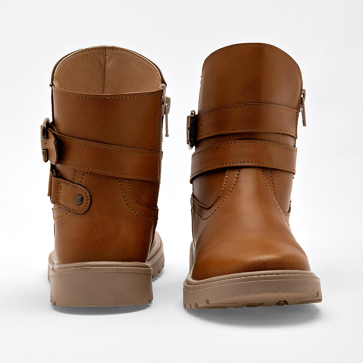 Bota caña corta para joven mujer marca Yondeer Camel cod. 129010