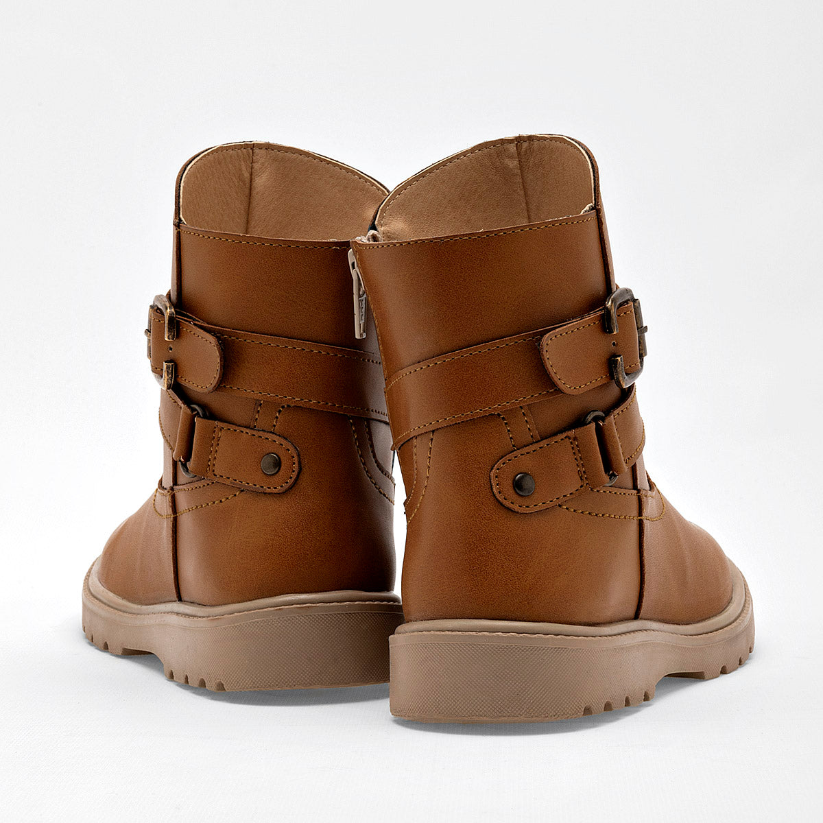 Bota caña corta para joven mujer marca Yondeer Camel cod. 129010